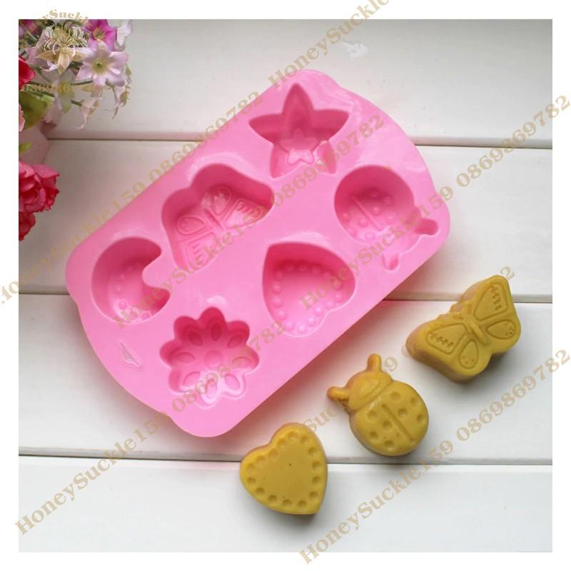 Khuôn Silicon 4D Đổ Socola/Thạch/Đá/Kẹochipchip/Pudding Họa Tiết