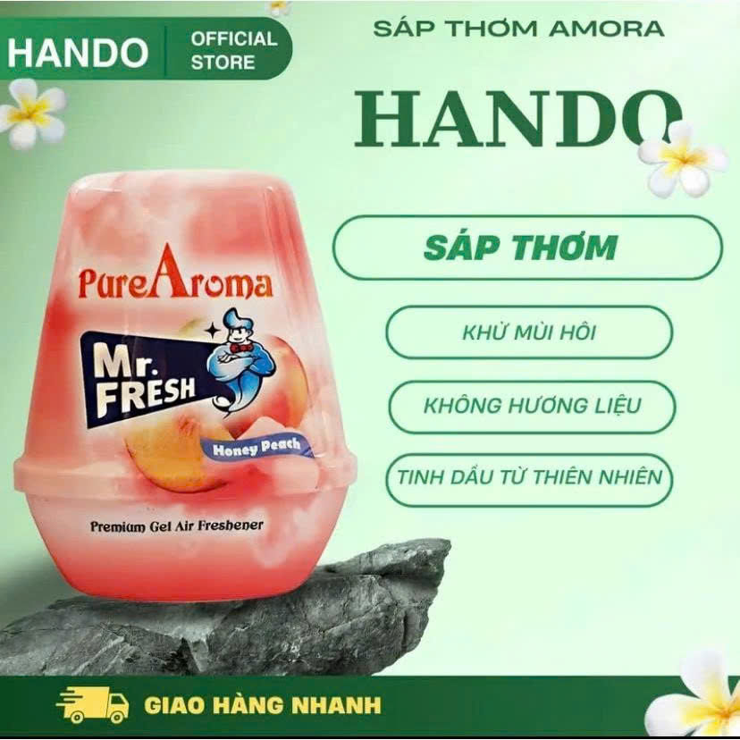 Sáp thơm phòng sáp thơm ô tô khử mùi PureAroma Korea 220g Hương thơm mới