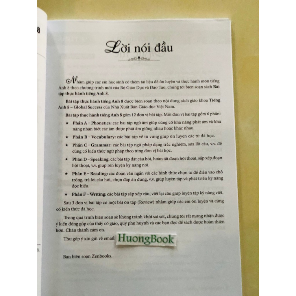 Sách - Bài Tập Thực Hành Tiếng Anh 8 (Không Đáp Án - Dùng Kèm SGK Tiếng Anh Global Success) - ZB