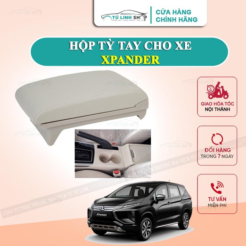 Hộp tỳ tay xe XPANDER mẫu bệt tích hợp 3 cổng sạc USB - Bảo hành 12 tháng