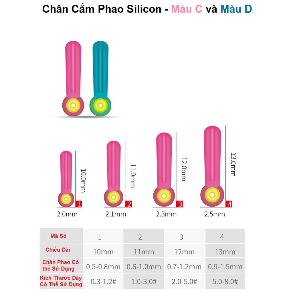 Chân Cắm Phao Silicon Dùng Cho Câu Cá Nhiều Màu Sắc, Kích Cỡ