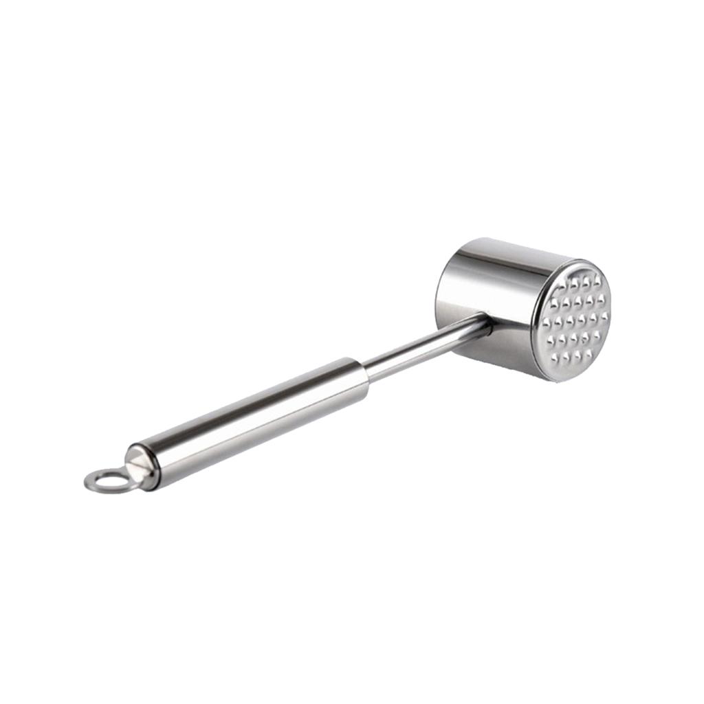 Stainless Steel Kitchen Meat Tenderizer Mallet Steak Cutlet Beef Hammer Tool