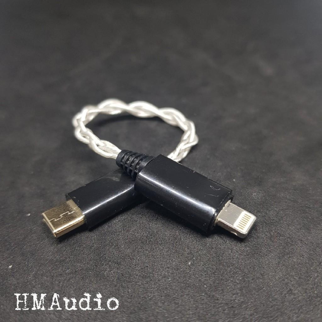 Dây cáp OTG To USB type C - OFC 1.0mm T8,Đồng đơn tinh thể