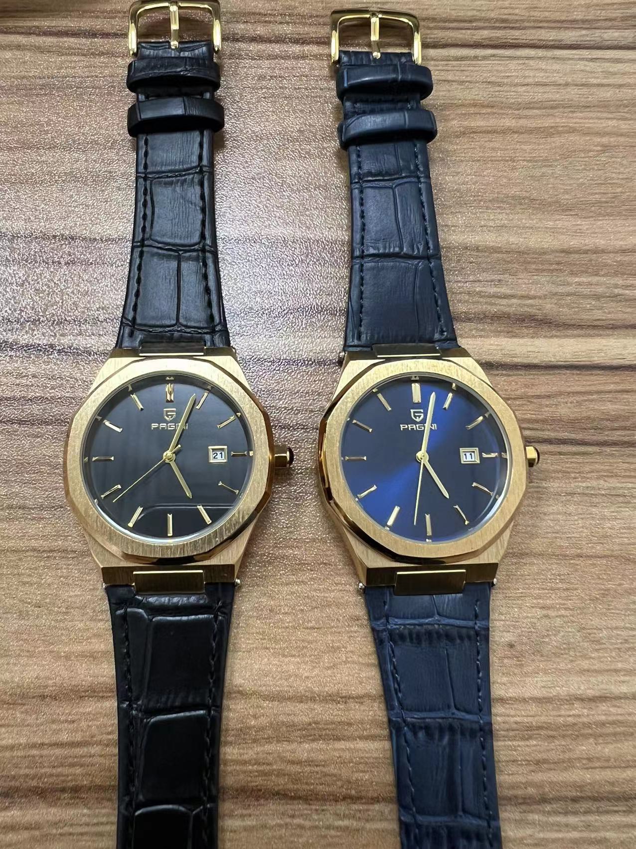 Đồng Hồ Nam Thương Hiệu PAGINI PA1859 Dây Da, Hiển Thị Lịch Ngày Cao Cấp