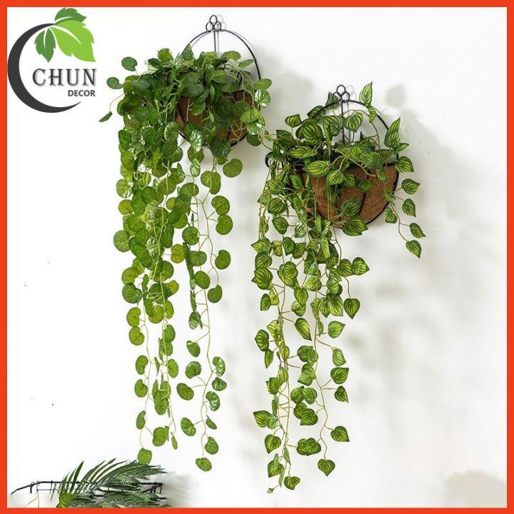 Hoa Giả, Giỏ Hoa Treo Tường Hoa Trang Trí Nhà Cửa Ban Công Lối Đi Sân Vườn Tặng Móc Treo
