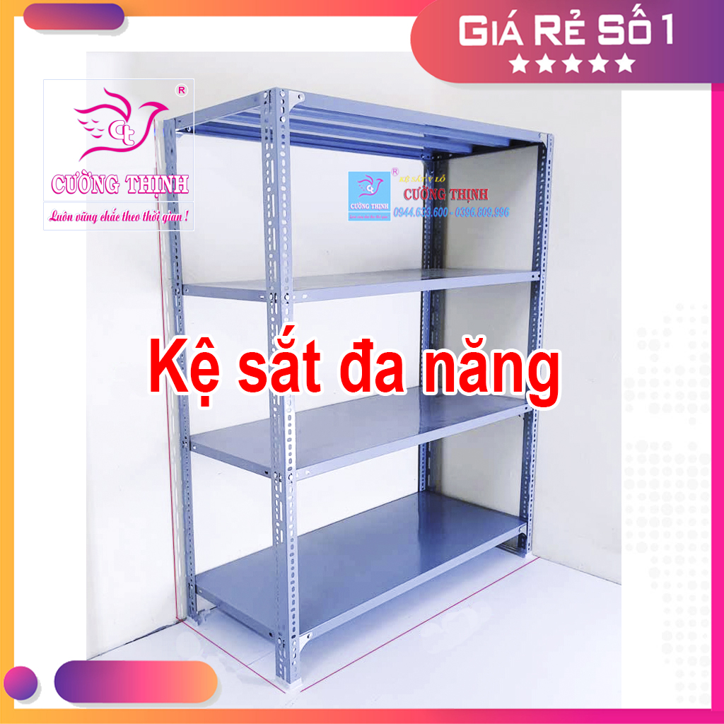 Kệ sắt đa năng, 4 Tầng Cao 150cm x Dài 150cm x Rộng 40cm