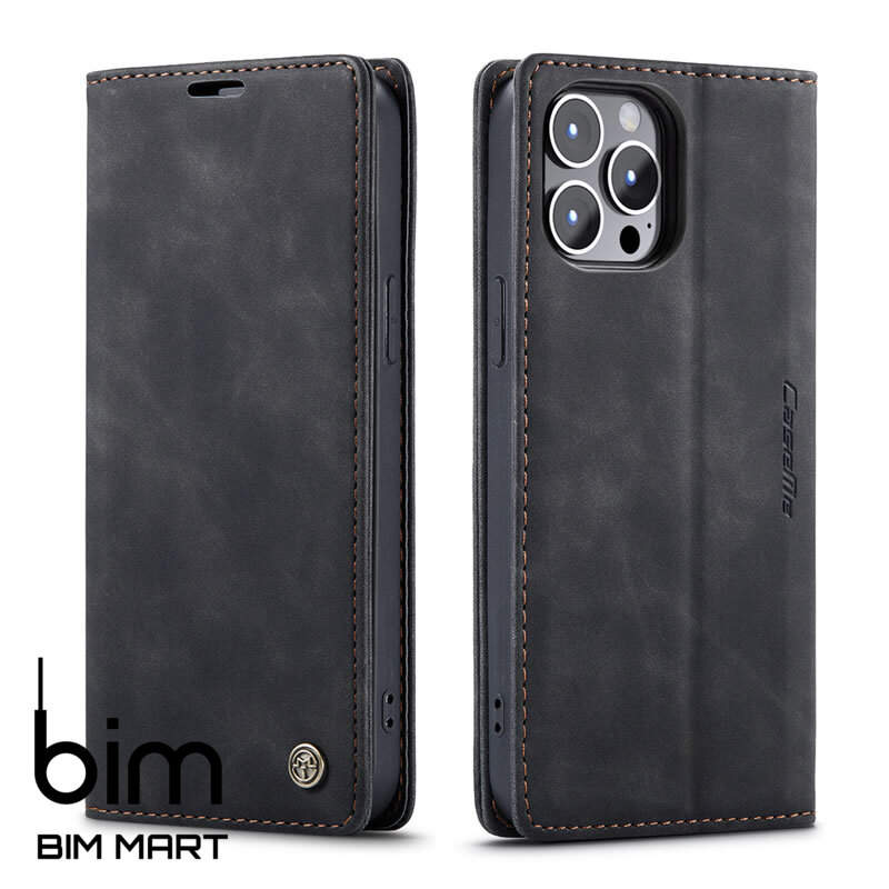 Bao da cao cấp dành cho iPhone 13 Pro dạng ví chính hãng Caseme - Hàng Nhập Khẩu