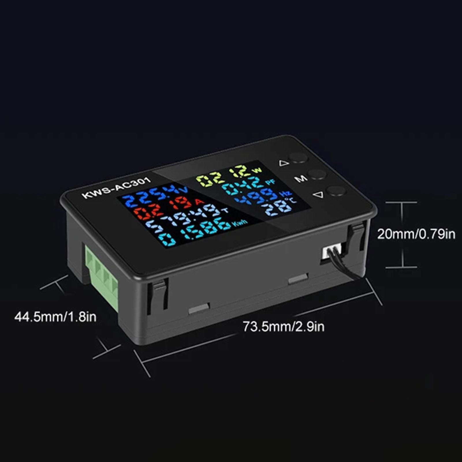 Power Meter Voltage Screen Energy Resistor Tester Electric Power Frequency