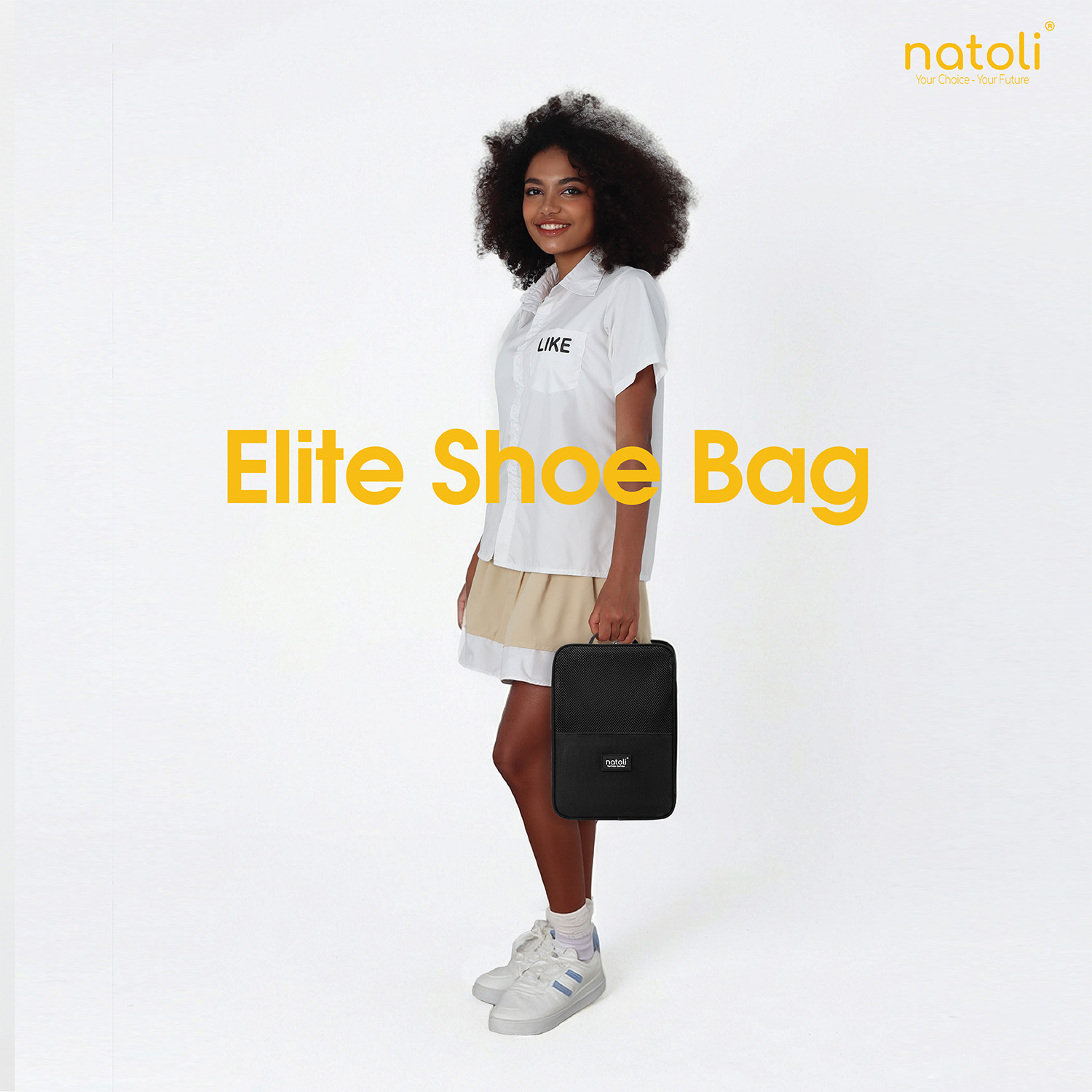 Túi đựng giày dép du lịch NATOLI, nhiều ngăn đựng giày thể thao, đi du lịch tiện lợi BST Elite Shoe Bag T28