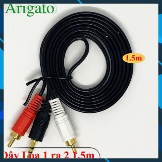 Dây Loa 1 Ra 2 ,Dây loa 1 đầu 3.5mm ra 2 AV ,Dài 1.5M 3M 5M