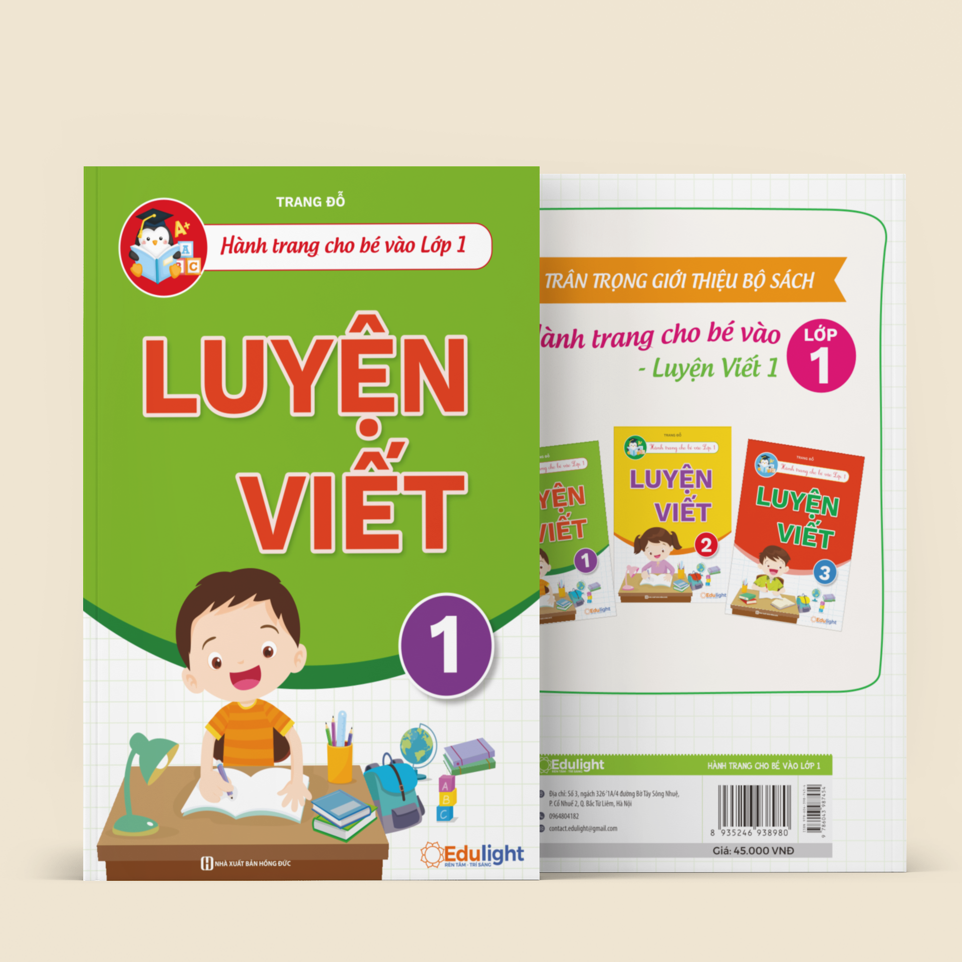 TẬP VIẾT lớp 1 Q.1 - Hành trang vào lớp 1 - Luyện chữ đẹp - Tiền tiểu học  - BEST SELLER Lightbooks