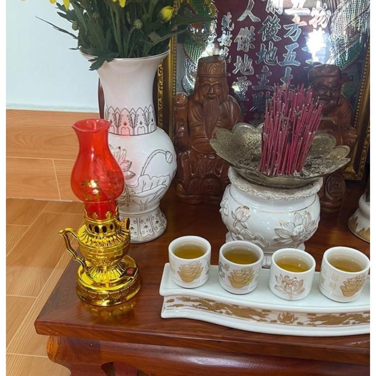 ĐÈN THỜ VĨNH CỬU THIẾT KẾ CỔ KÍNH ÁNH SÁNG ÊM DỊU HÀI HÒA - ĐÈN THỜ SỬ DỤNG PIN TIỆN LỢI