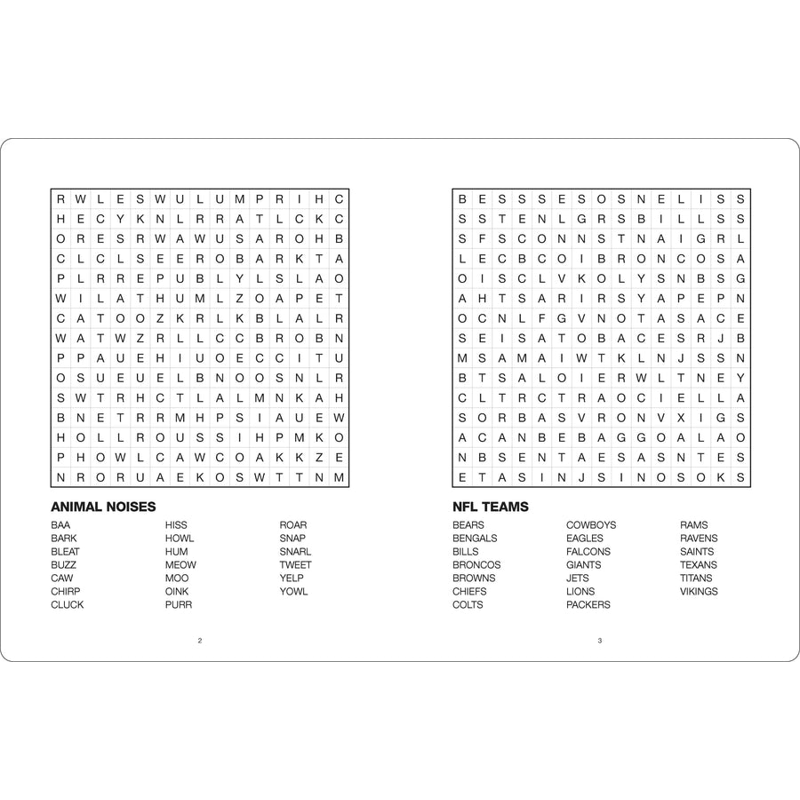 Sách Large Print Puzzle Book - Word Search - Orange