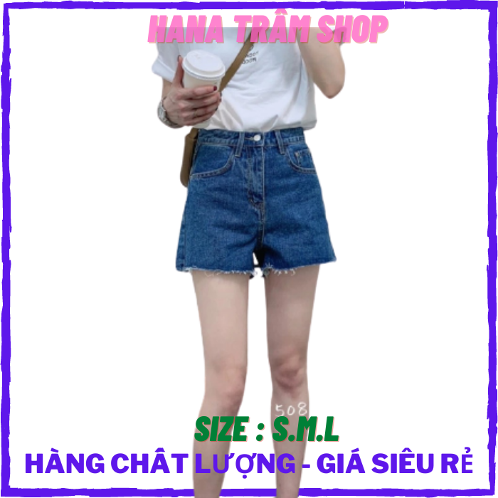Quần Sọt Jean Nữ Trơn - Hana Trâm