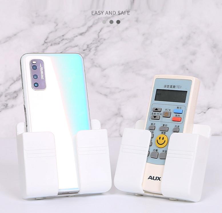 Giá Đỡ Dán Tường Treo Remote Máy Lạnh Đa Năng, Kệ Treo Sạc Điện Thoại, Đầu Dây Điện Tiện Lợi Giúp Không Gian Gọn Gàng - Hàng Chất Lượng
