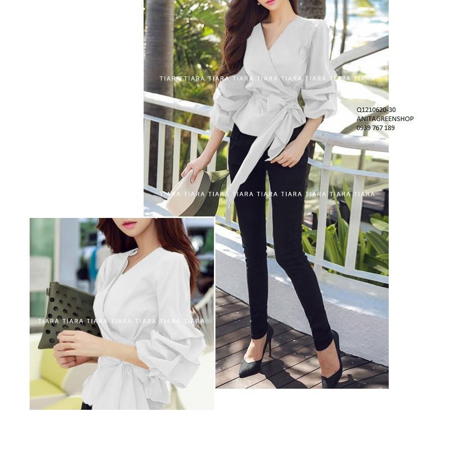 Q1210620 ÁO KIỂU NỮ PHỐI NƠ