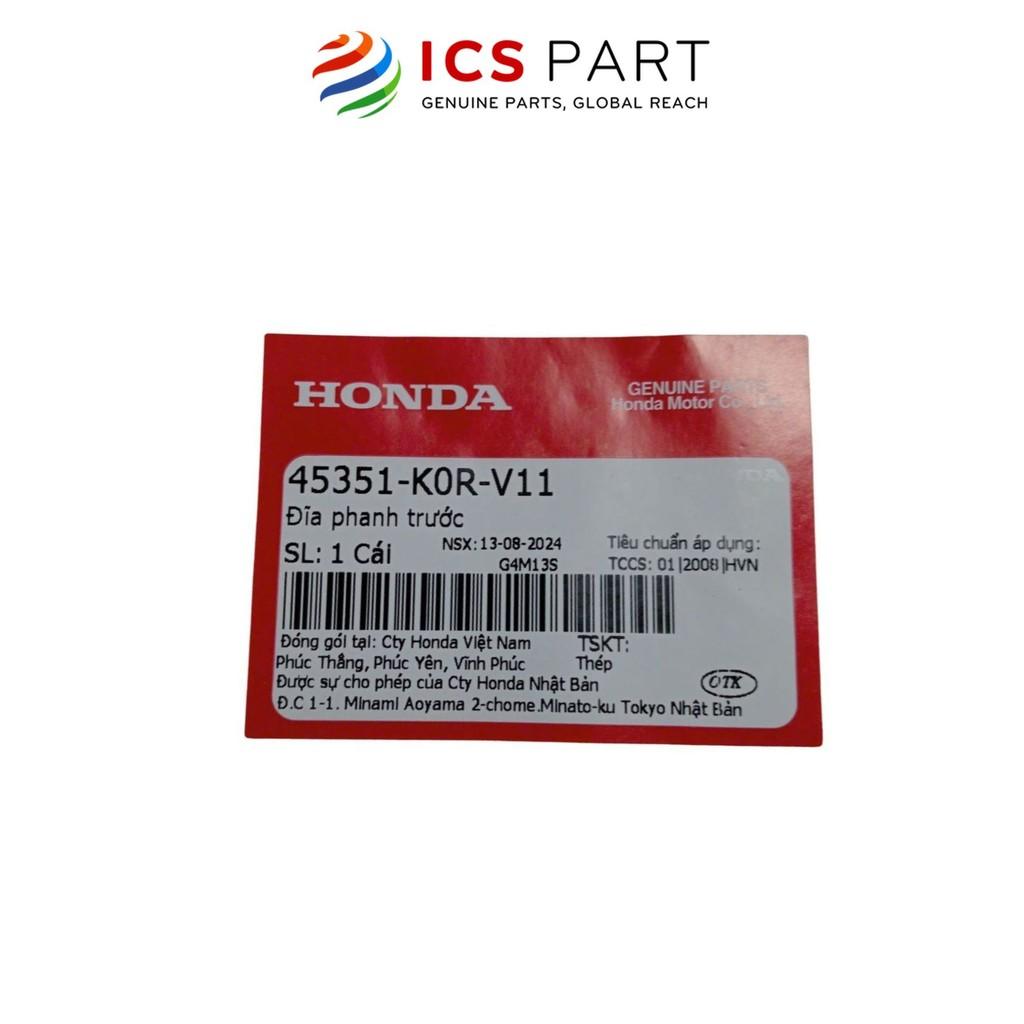 Đĩa Phanh Trước HONDA Sh 125 / Sh 150 (45351K0RV11)