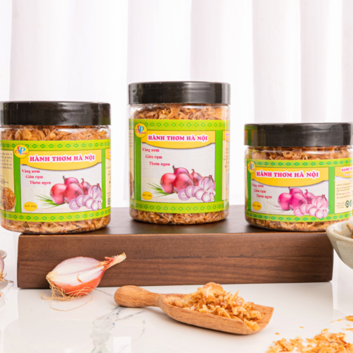 Hành thơm Hà Nội 100gr -Hàng xuất khẩu Nhật- vàng ươm, thơm ngon, giòn rụm