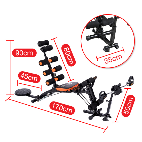 Máy Tập Đa năng,Máy Tập Cơ Bụng Đa Năng - Kết Hợp Tập Bụng, Tập Eo, Tập Gym, Tập Thể Hình Tại Nhà (Hàng nhập khẩu)