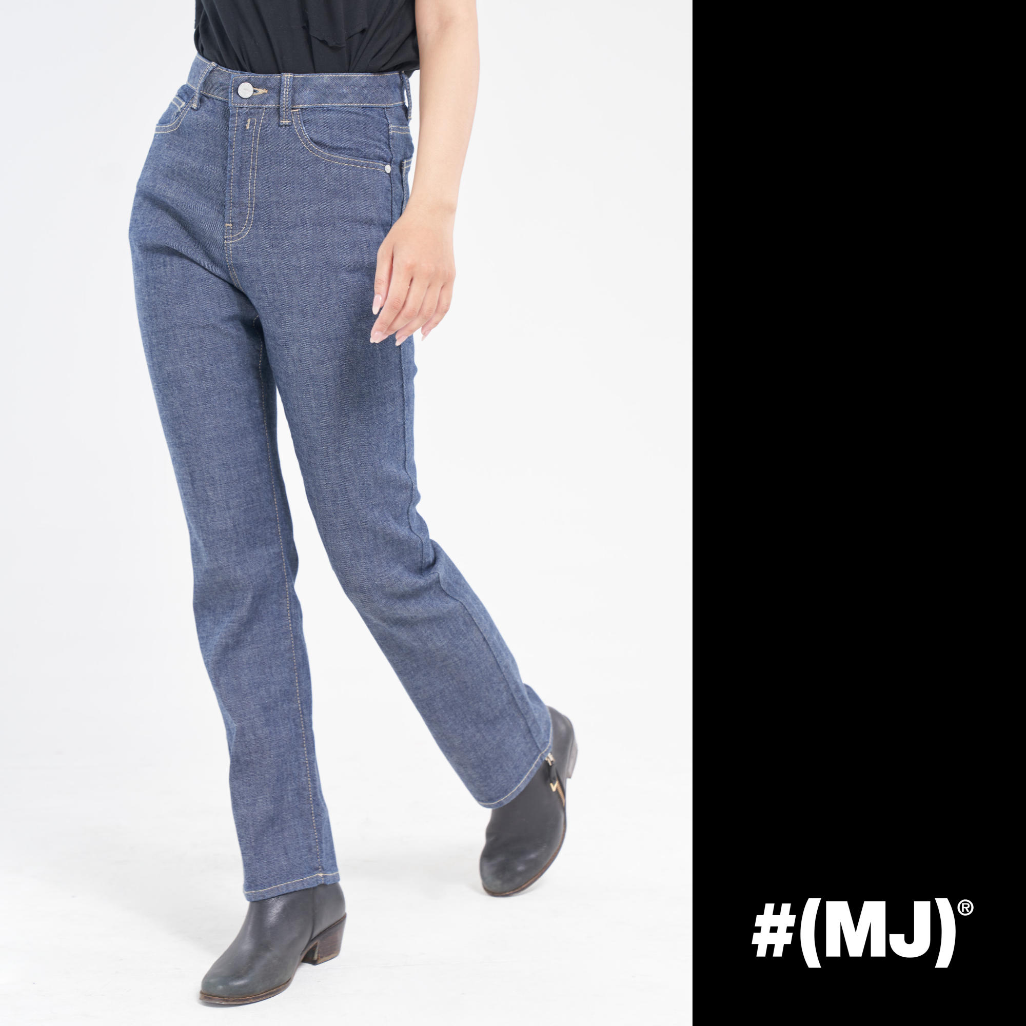Quần jeans lửng nữ ống đứng thời trang MESSI WJB0125