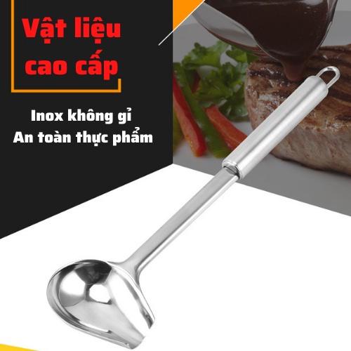 Muôi mỏ vịt inox cao cấp múc trân châu, topping dụng cụ nhà bếp muỗng đa năng chính hãng an toàn đảm bảo chất lượng