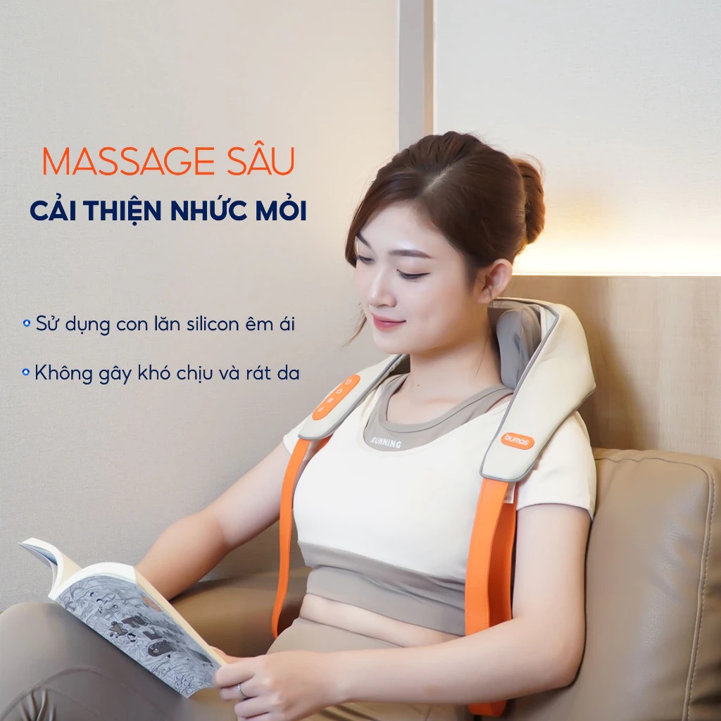 Máy Massage Cổ Vai Gáy Sothing Bumas M3 Pro - Massage Chườm Ấm 8 Điểm Chạm, Điều Chỉnh Linh Hoạt Và Dễ Dàng- Hàng chính hãng