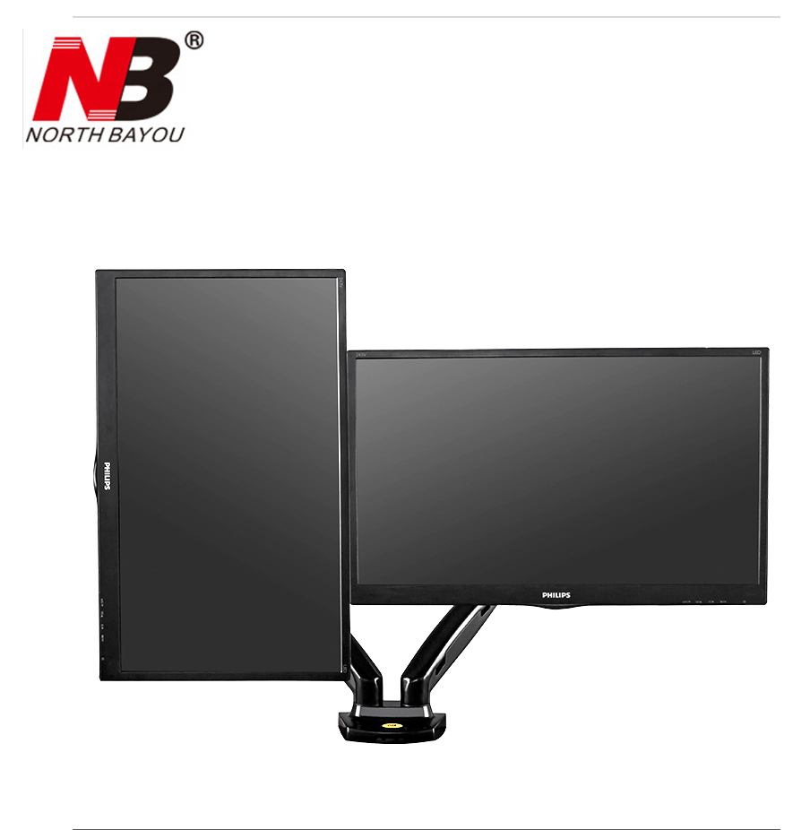 Hình ảnh Giá treo 2 màn hình máy tính nhập khẩu F160 cho 17 - 27inch