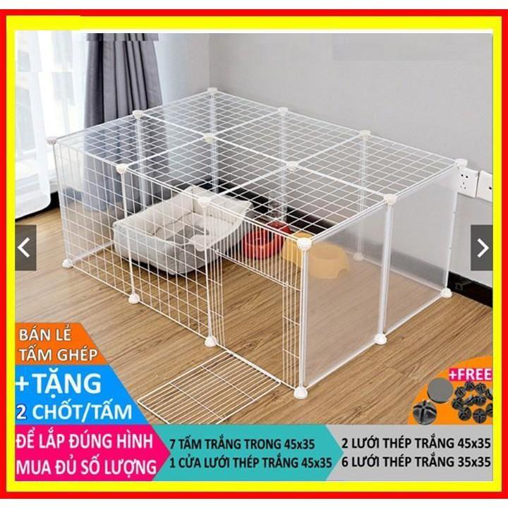 Chuồng mèo lắp ghép đa năng size 37cm (Bán theo tấm) Tấm lưới sắt lắp chuồng cho thú cưng