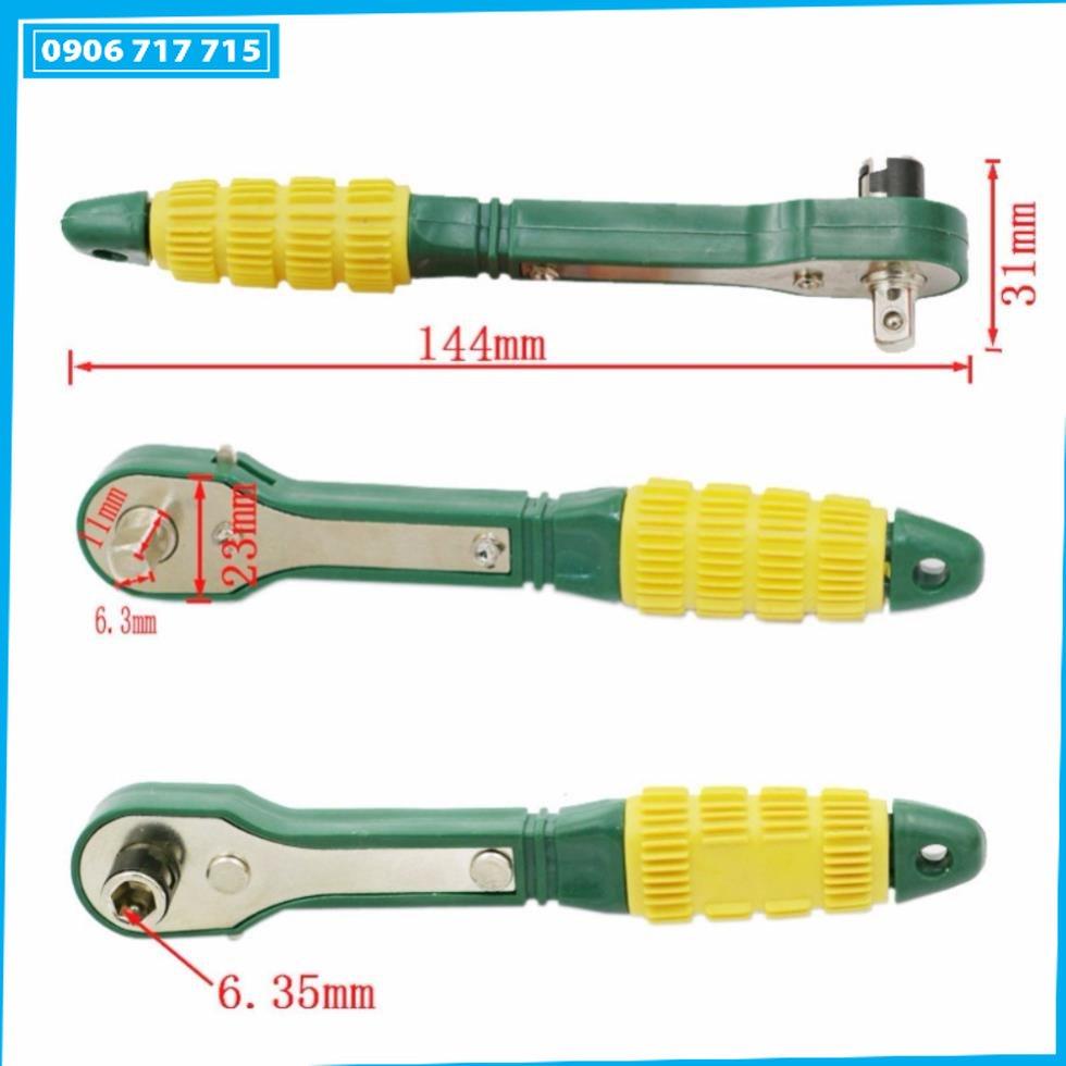 Cờ lê bánh cóc - Chìa Vặn Bánh Cóc Mini Nhanh Chóng Đầu 1 / 4 Bằng Kim Loại