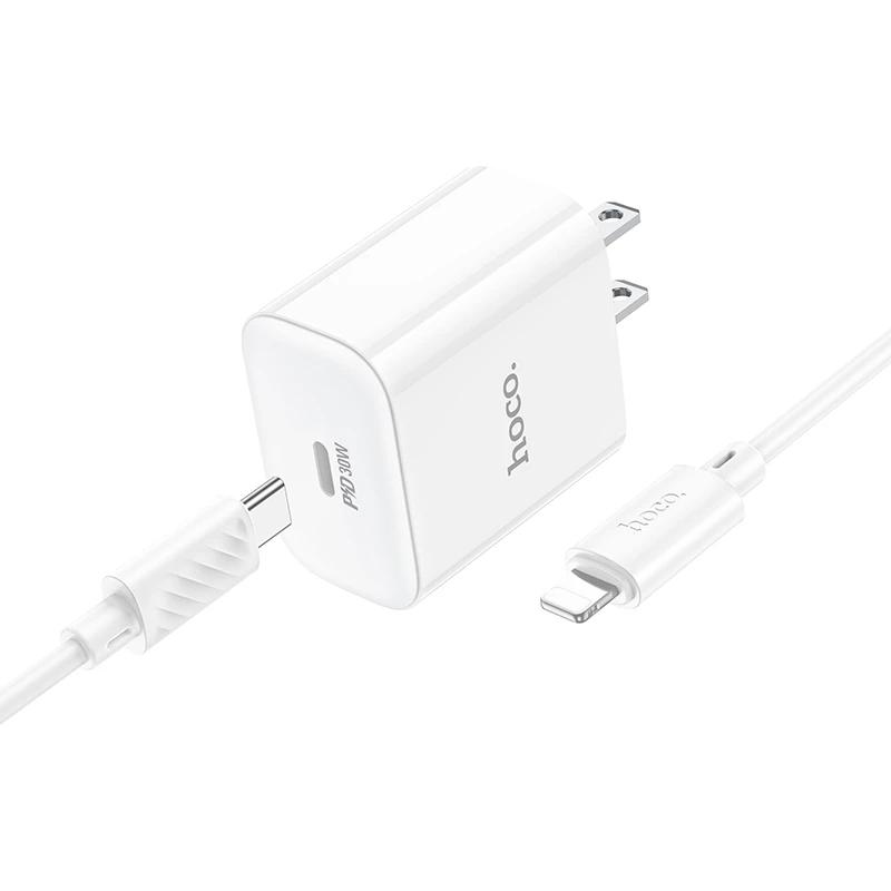 Bộ sạc siêu nhanh cho Iphone PD 30W Hoco C76 Pro, bộ củ cáp sạc nhanh hàng chính hãng Hoco không nóng máy