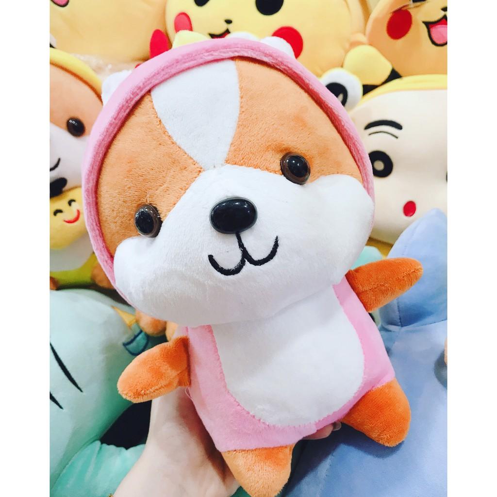 Gấu bông chó Shiba cosplay kích thước 25cm Xưởng gấu bông Việt Nam