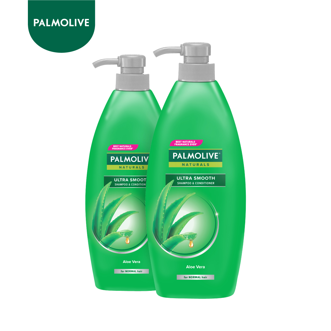 Bộ 2 Dầu gội xả 2in1 Palmolive thiên nhiên 600ml