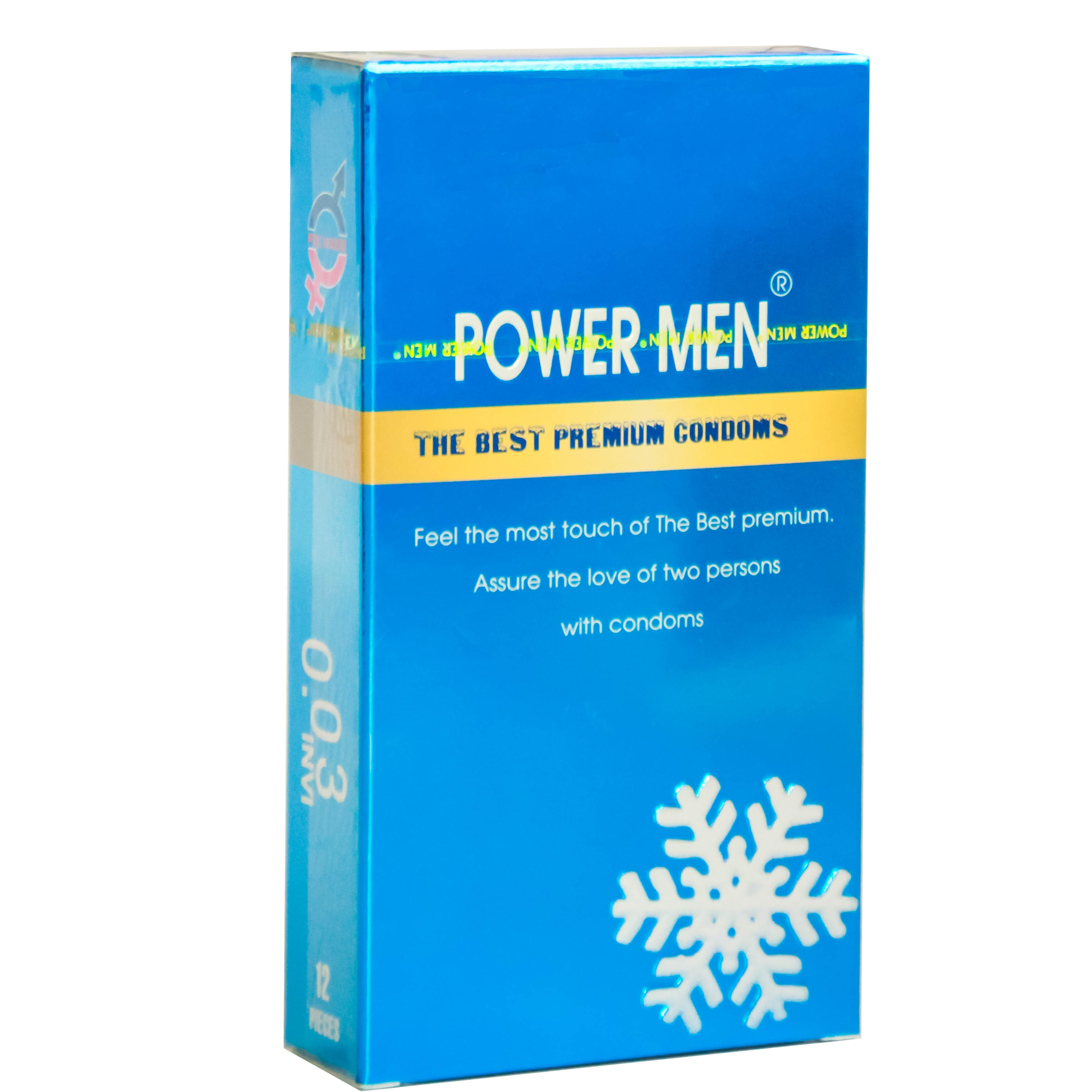 Bao cao su Power Men siêu mỏng 0.03 Invi hương bạc hà (Hộp 12 chiếc) - Tặng kèm gel Nhật - Hàng Chính Hãng - Che Tên Sản Phẩm