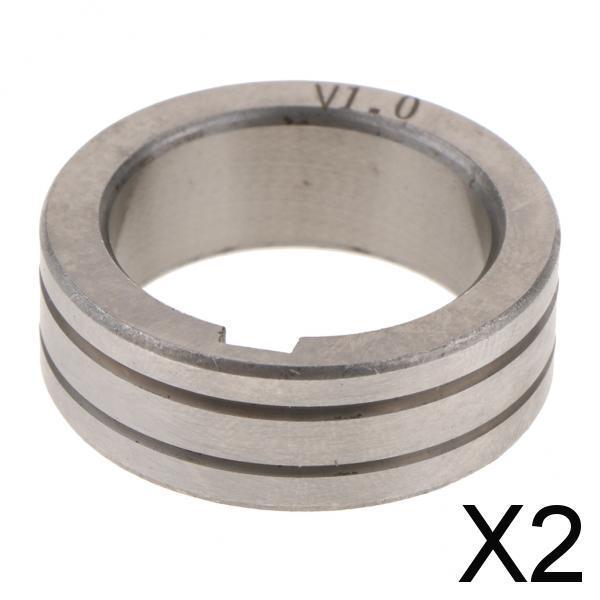 2xSteel Mig Welder Wire Feed Drive Roller Roll Parts Kunrled-Groove 0.8-1.0mm