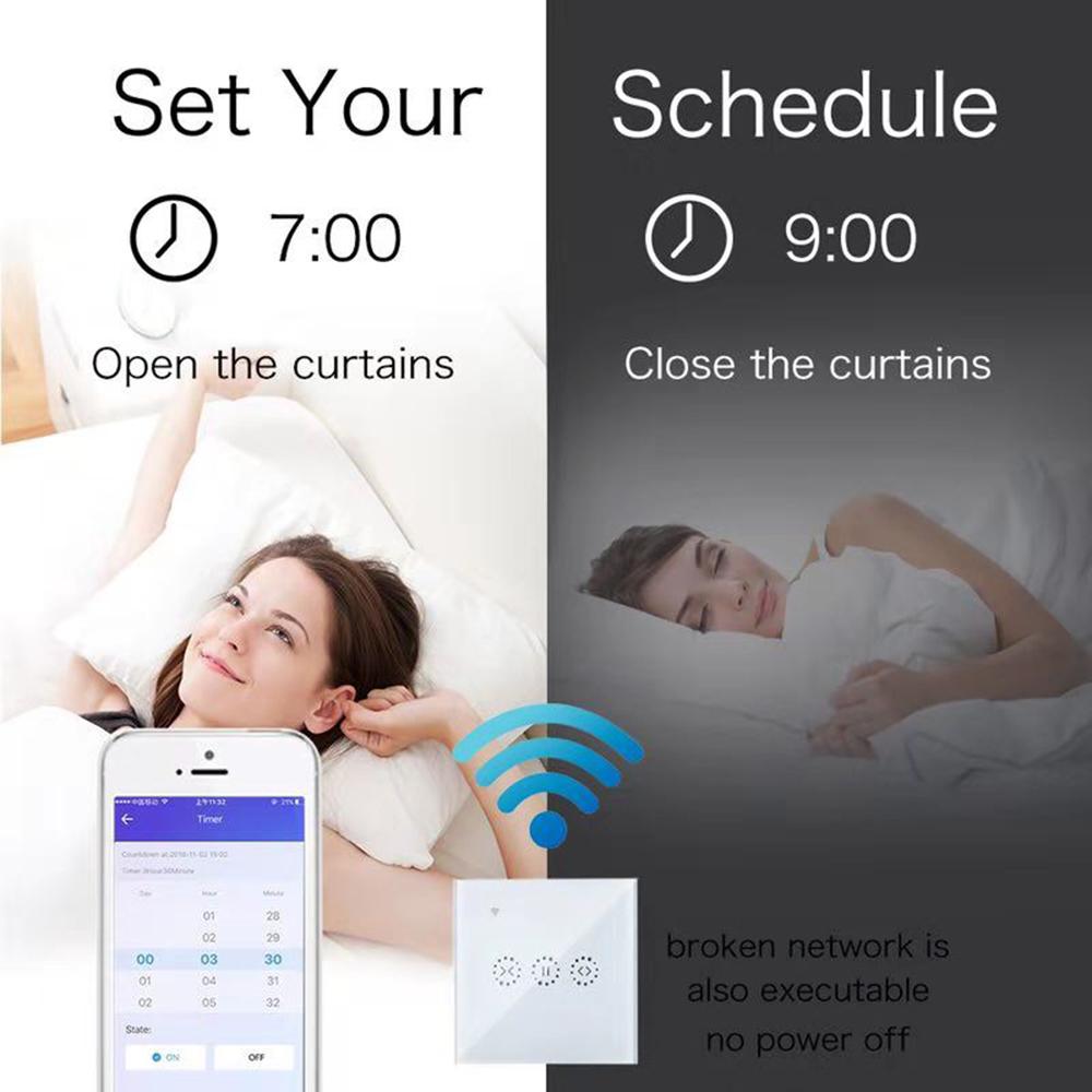 Công tắc rèm WiFi thích hợp cho rèm cửa thông minh, cửa điện