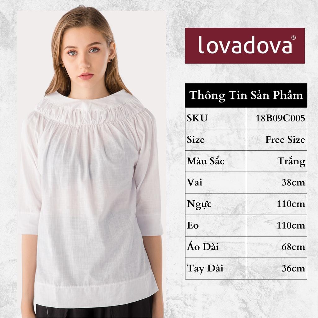 Áo Kiều Nữ Cổ Nhún - Lovadova 18B09C005