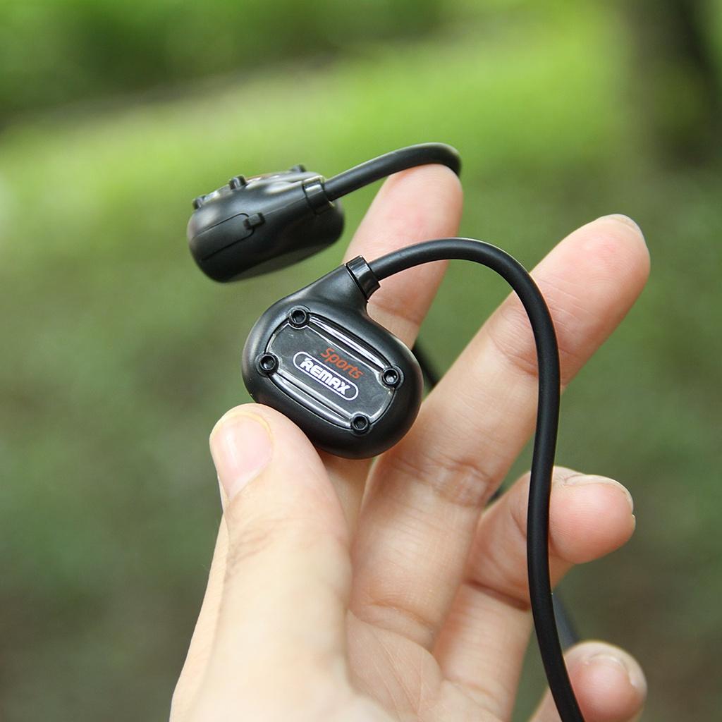 Tai nghe dẫn xương thể thao Bluetooth Remax RB-S7 Dẫn truyền âm thanh qua xương sọ, không gây đau tai - Hàng Chính Hãng Remax