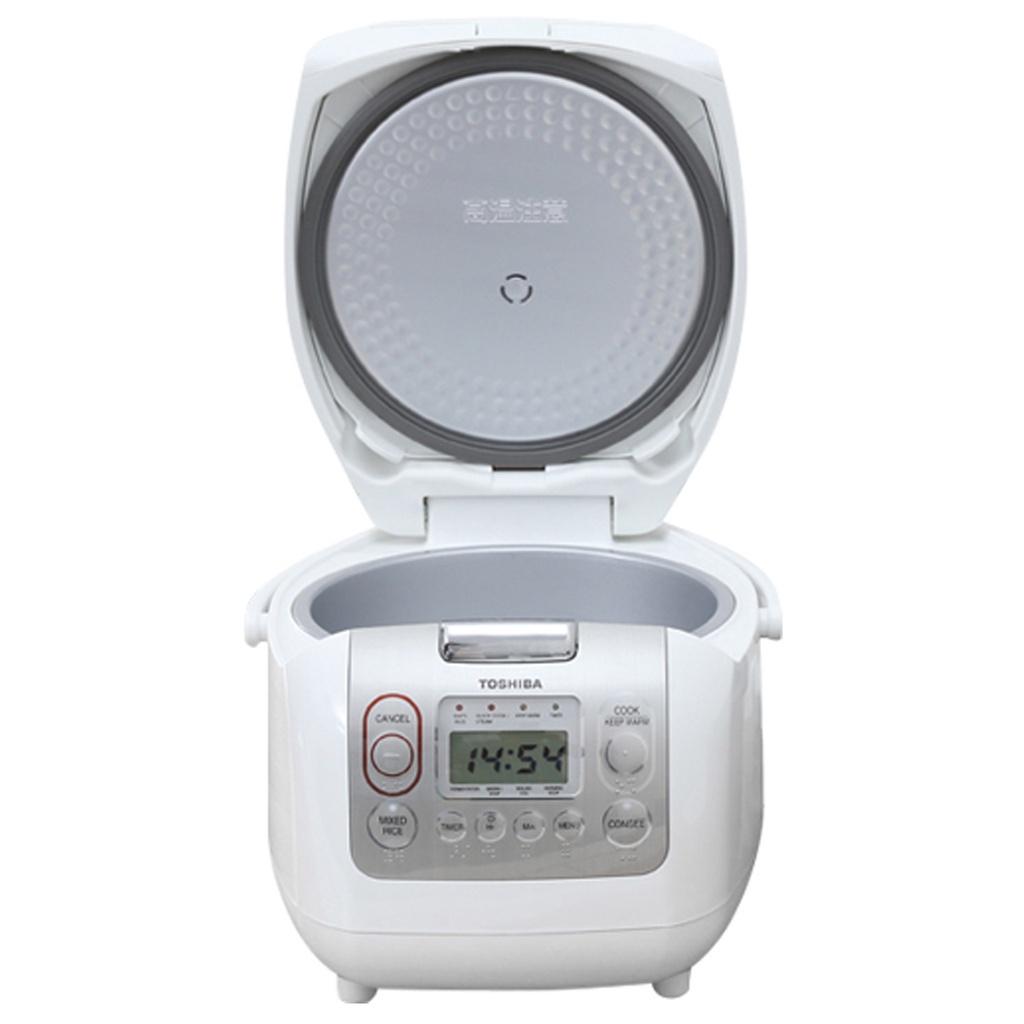 Nồi cơm điện Toshiba 1 lít 10NMFVN - Nấu Cơm, Cháo, Súp, Làm bánh Cho gia đình 3-4 người, bảng điều khiển điện tử - Hàng chính hãng