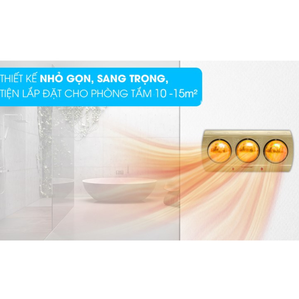 Đèn Sưởi Phòng Tắm Sunhouse SHD3813 - Hàng chính hãng