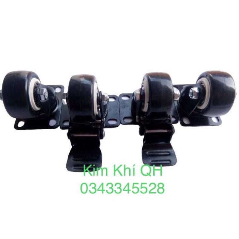 Bộ 4 bánh xe đẩy hàng 4cm hàng chất lượng giá tốt