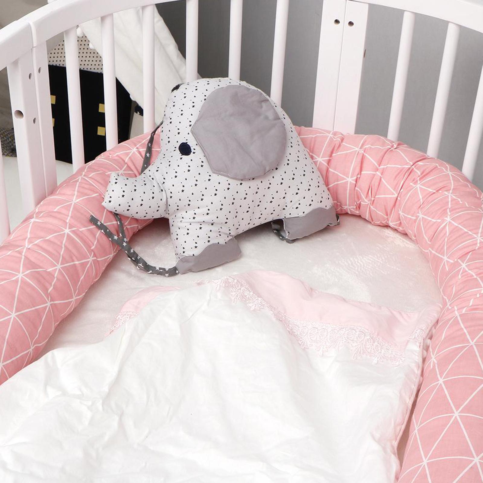 Infant Soft Cotton Bed Bumper Newborn Crib Bedding Snake Pillow