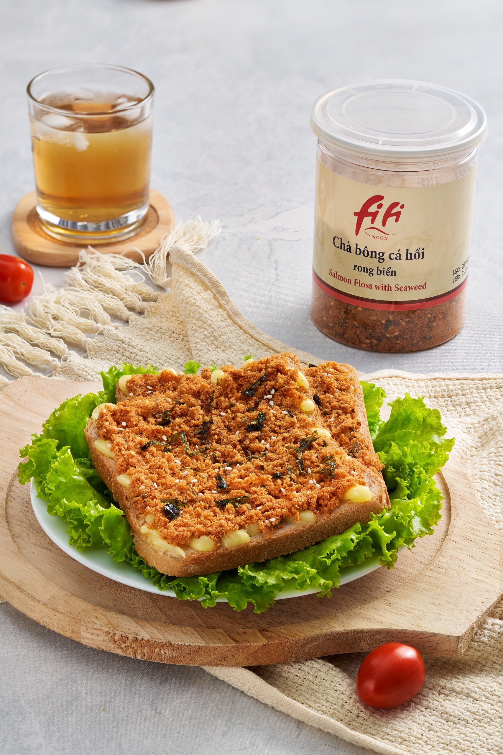 Chà Bông Cá Hồi Rong Biển (Salmon Floss with Seaweed)