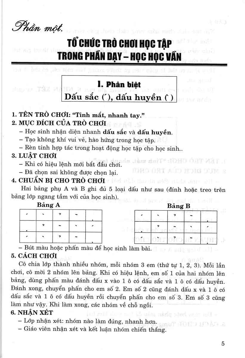 Tổ Chức Trò Chơi Học Tập Trong Dạy - Học Tiếng Việt