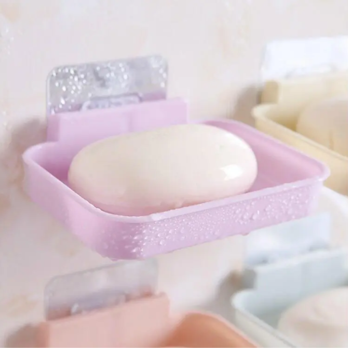 Khay Đựng Xà Bông 1 Lớp A151 Dán Tường - màu ngẫu nhiên