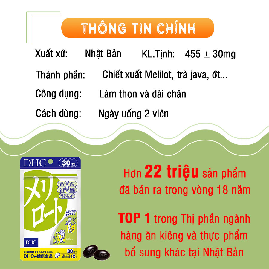 Hỗ trợ giảm các triệu chứng đau, sưng, phù nề chân do suy giãn tĩnh mạch DHC Nhật  - QuaTangMe Extaste