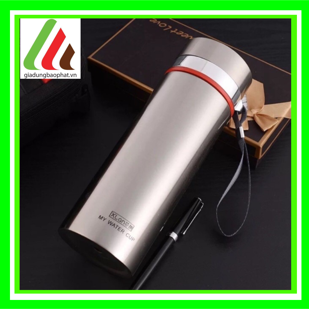 Bình giữ nhiệt inox 304 2 lớp chân không cách nhiệt my water cup màu sắc trơn sáng sang trọng tiện lợi 800ml 1000ml