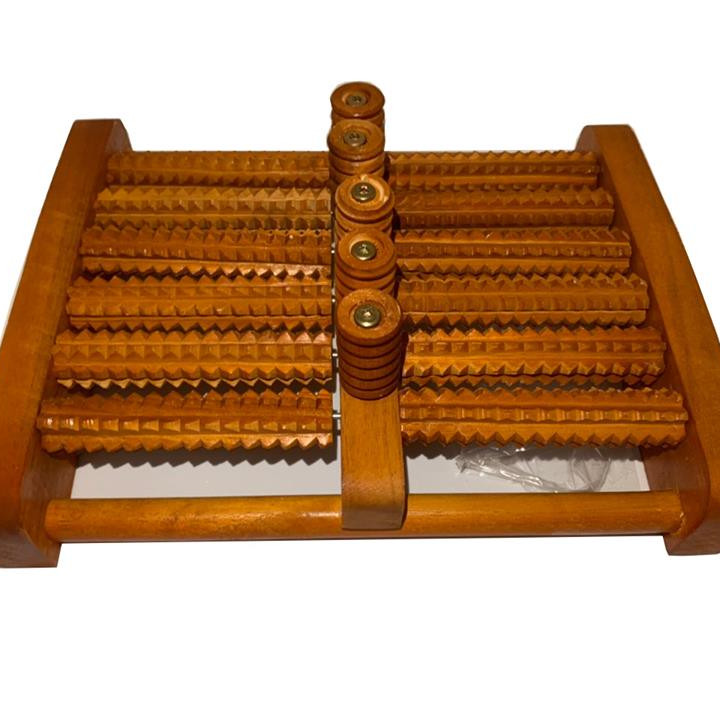 Bàn Lăn Chân Gỗ Massage 6 Hàng ( 31 X 24 X 10 Cm)