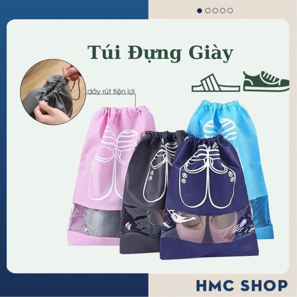 Túi đựng giày bằng vải không dệt chống bụi, chống nước, có dây rút tiện lợi khi đi du lịch, chơi thể thao size to