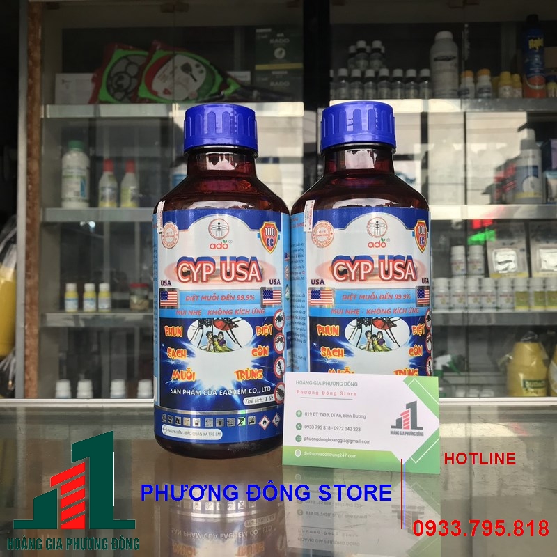Thuốc diệt muỗi CYP USA 100EC _ Chai 1 lít