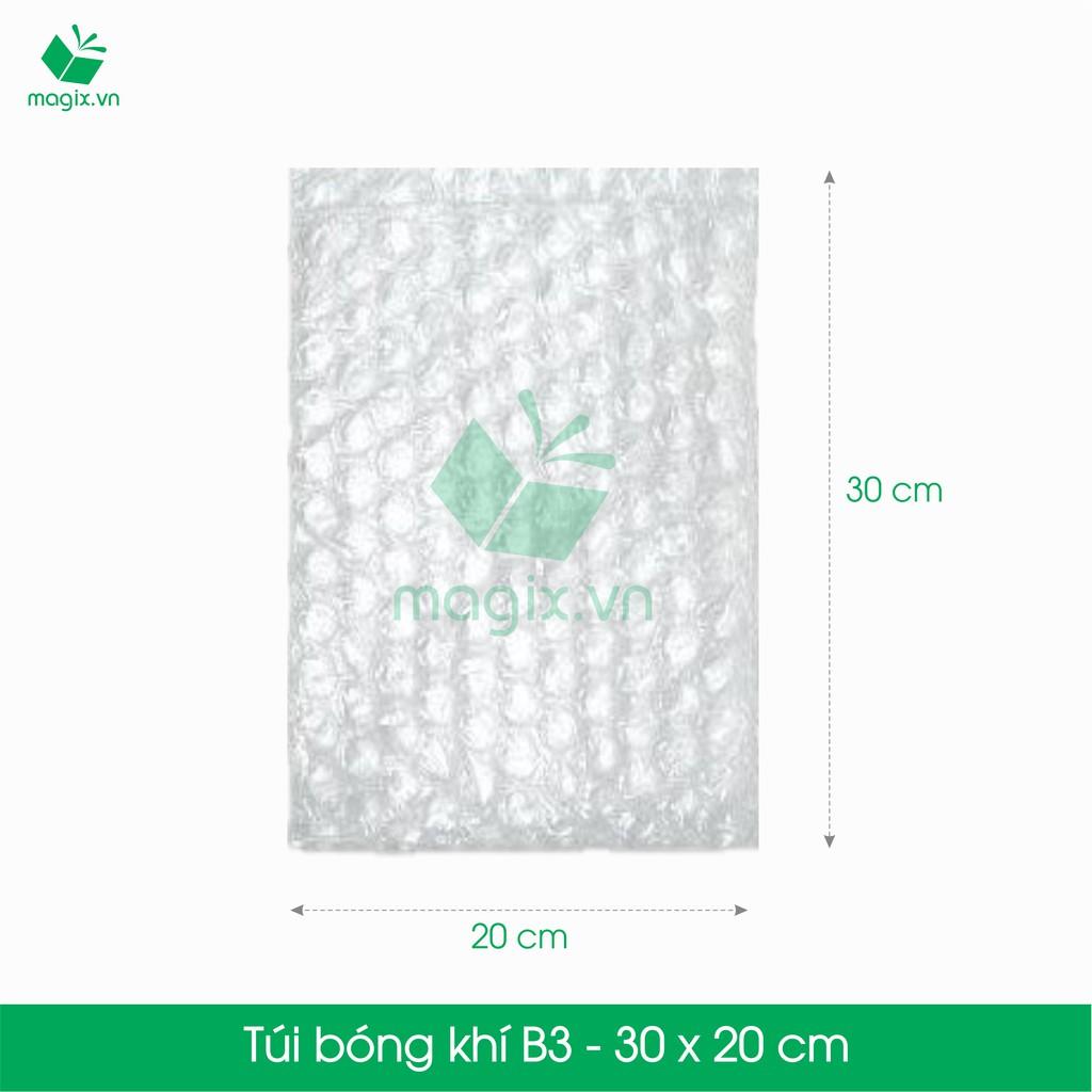 B3 - 30x20 cm - 100 Túi bóng khí, xốp hơi, xốp nổ đóng hàng